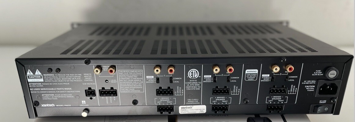 XANTECH PA635 6-Channel 35 Watt Amplifier with IR Control - Rack