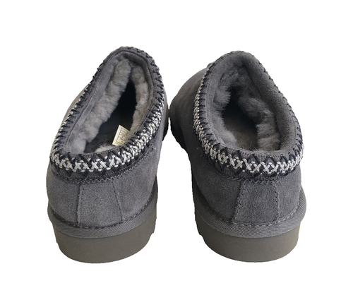 UGG MEN TASMAN DARK GREY GRAY SHEARLING LINED SHOE US 13 / EU 46 / UK 12 - Picture 4 of 5