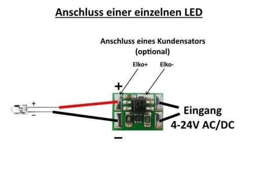 Konstantstromquelle LED Treiber 2 5 10 15 20 30 mA LEDs 4-24V an AC/DC Mini KSQ2 - Bild 2 von 14