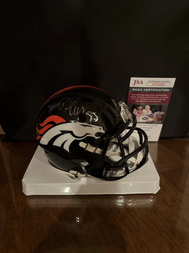 Demaryius Thomas signed autographed speed mini helmet JSA COA DENVER BRONCOS - Image 2 of 3