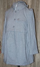 Motto Unique Pleated Knit Jacket W/removable Hood & Bottom Jacket Med 44" Bust