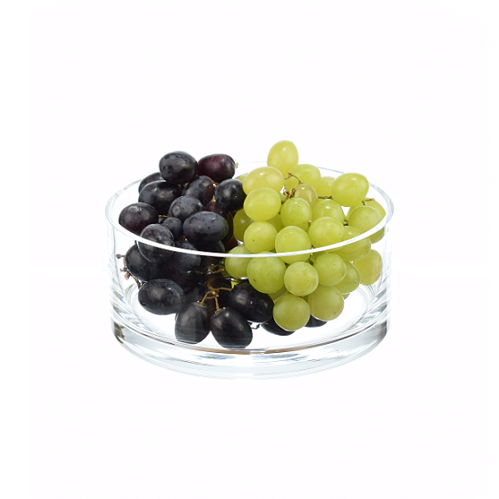 Medium Handmade Clear Glass Bowl Trifles Fruit Salad Dish Ø18 cm