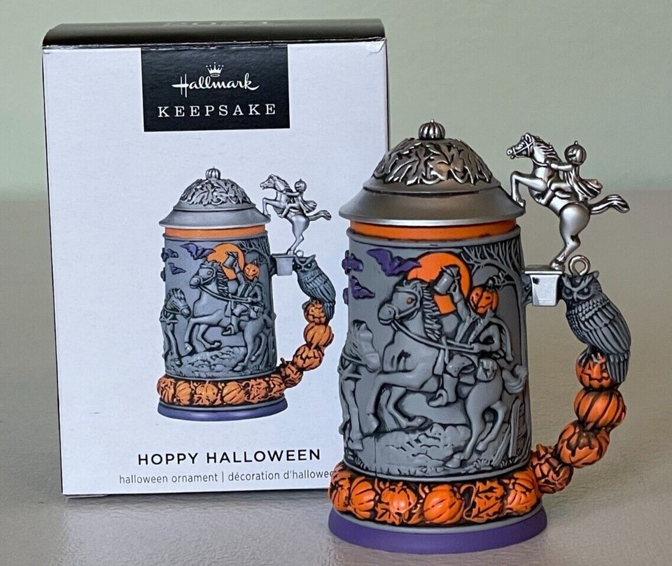 Hallmark 2024 HOPPY HALLOWEEN Beer Stein Ornament eBay