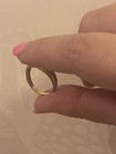 14K GOLD - Vintage Textured Love Heart  Diamond Ring Sz 6.5 — photo 4