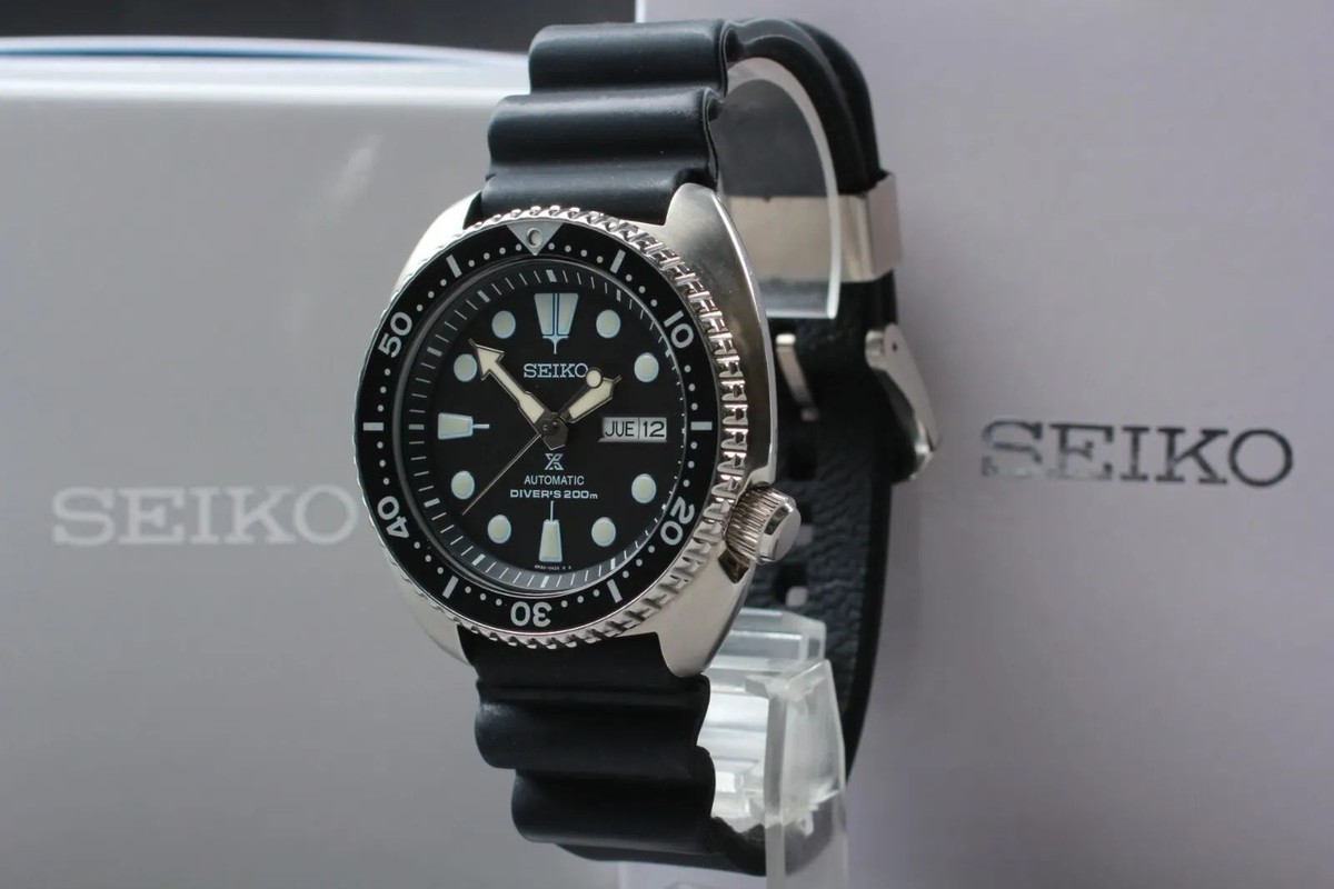 完動美品 SEIKO PROSPEX タートル 4R36-04Y0 SRP775 22mm Curved End Solid Stainless Steel bracelet Seiko Turtle