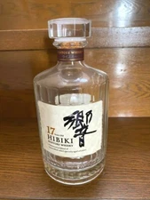 Suntory Whiskey HIBIKI 17 Years Old Empty Bottle Flower Design 700ml Liquor