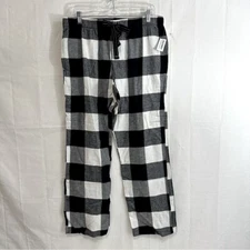 Old Navy Unisex Holiday BlackWhite Plaid Matching Family Pajama Loungewear Pants
