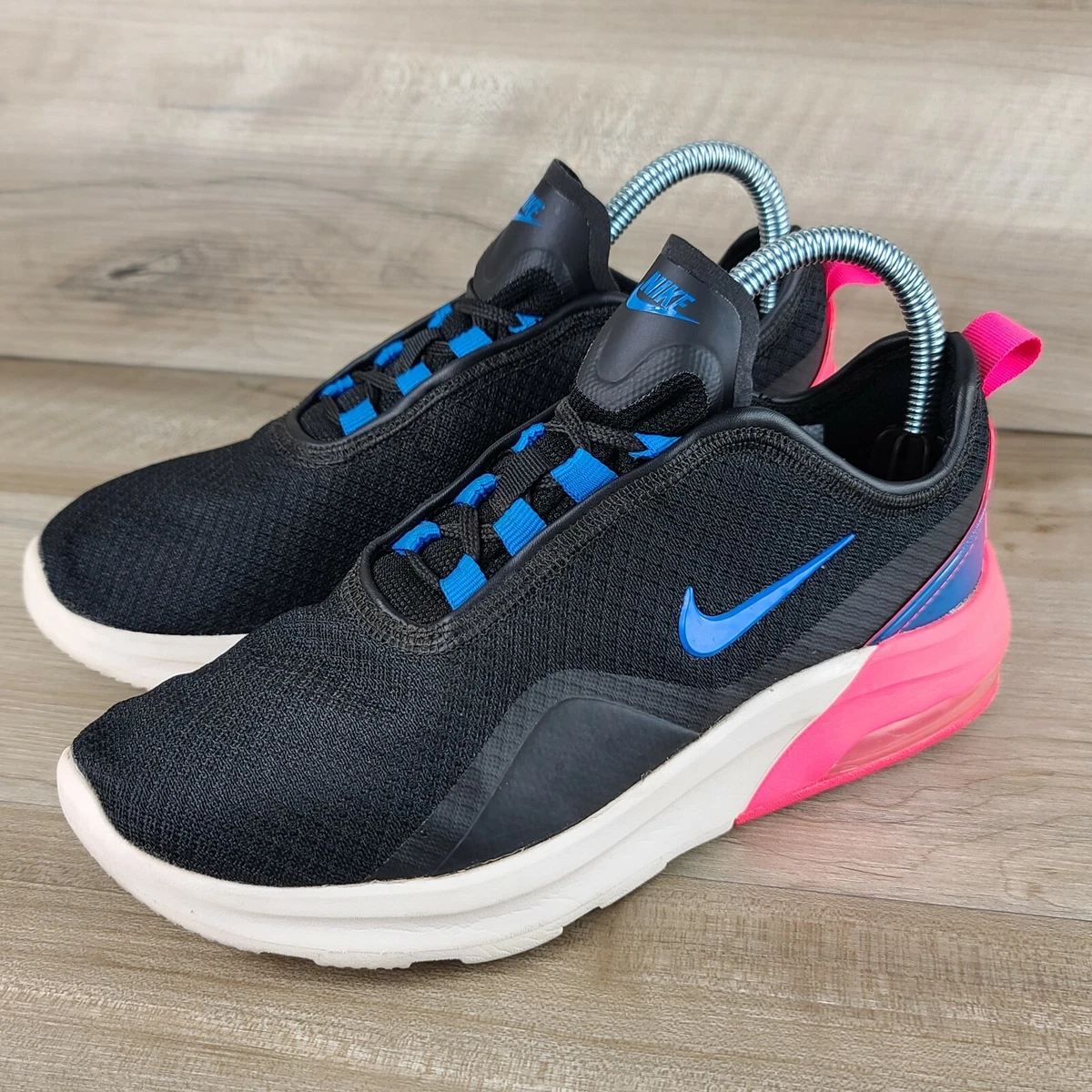 Pink blue and black nikes discount