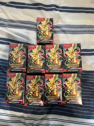x9 Pokémon TCG: Ascended Heroes Booster Bundle - Brand New & Sealed