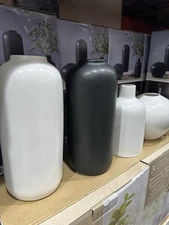 VCNY Handcrafted Stoneware Vases, Set of 3