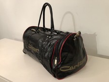 Vintage Black Carlton Large Holdall Sports Bag NOT HEAD Luggage Travel Gym