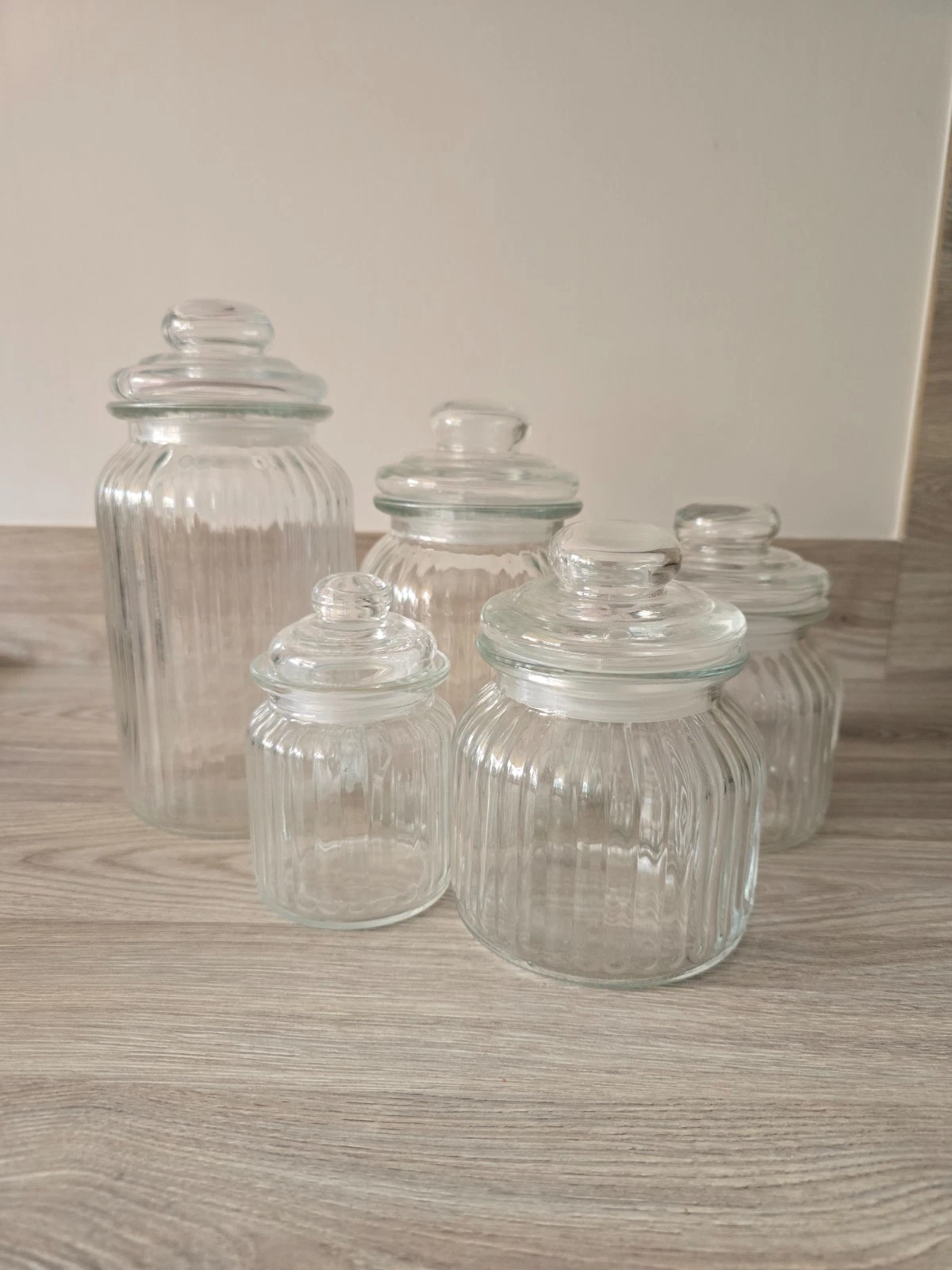 GLASS SWEET JAR SET WITH LIDS
Opens in a new window or tab