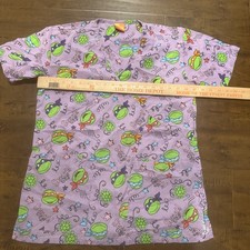 Ninja Turtle Scrub Top Size Small