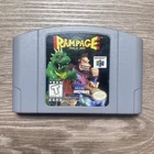 Rampage World Tour Nintendo 64 N64 Cartridge, Authentic, Tested working