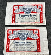 Vintage Budweiser Beer Pair Of Pillowcases Bedding By Anheuser-Busch
