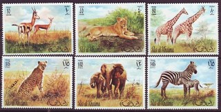 Komplette Ausgabe Wildtiere Afrika sauber postfrisch
