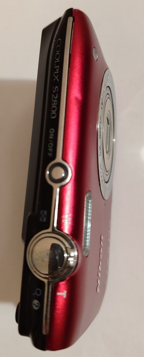 Compact Camera Nikon Coolpix S2800 20.1 MP RED & case Tested