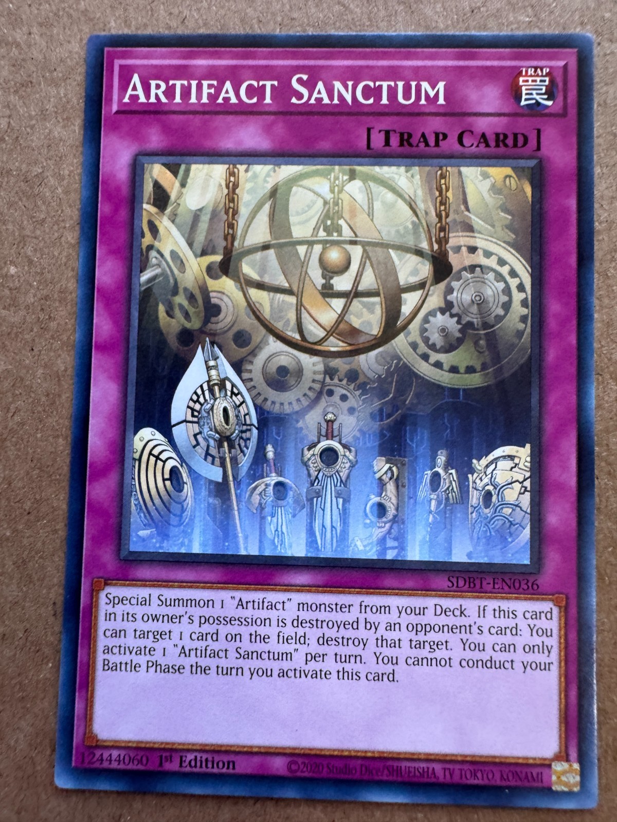 Artifact Sanctum SDBT-EN036 (YuGiOh Structure Deck: Beware of Traptrix) — is it worth grading?