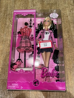 2008 Barbie w/ Dog Color Your World Pink Time for Pinkaccino & Shopping NRFB