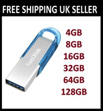 SanDisk Ultra Flair USB 4GB 8GB 32GB 64GB 128GB  Flash Drive Memory Stick Pen