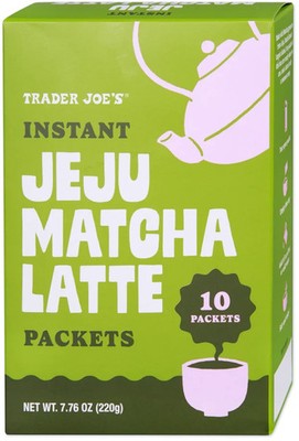 Trader Joe's 7.76 oz. JEJU MATCHA LATTE 10-Packets Instant Drink Mix *BB 7/2027*