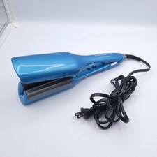 BaBylissPRO Nano Titanium Ionic Deep Waver Curling Iron Blue - Tested
