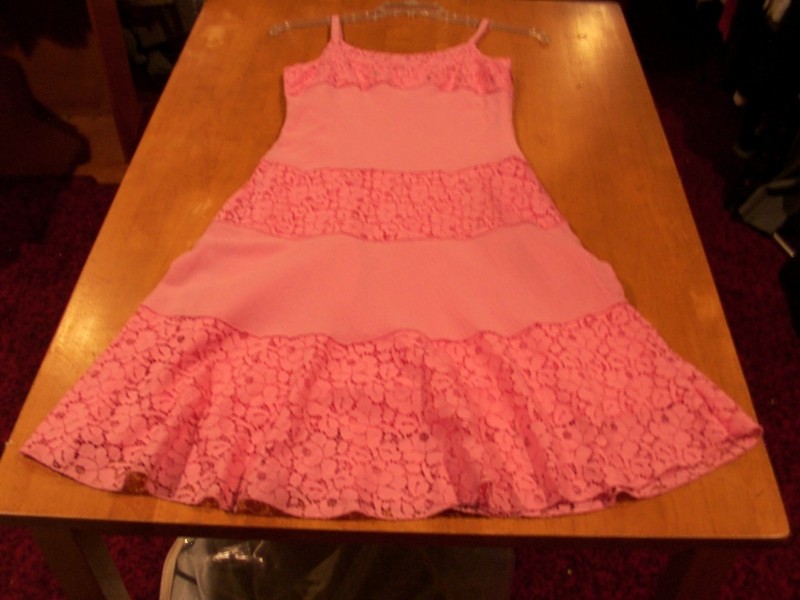 LIMITED TOO ~Vintage Girls Sequin Embellished Lace & Gauze Sundress~ Sz, 14