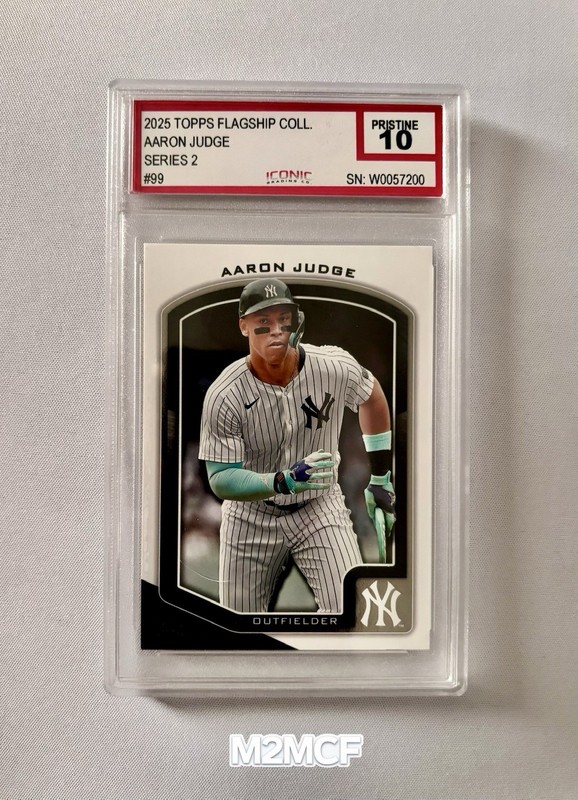2025 Topps Flagship Aaron Judge Series 2 #99 Iconic 10 Yankees Number Match