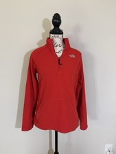 The North Face Women  s redFleece Sweatshirt 1/4 Zip Mock Neck Logo M