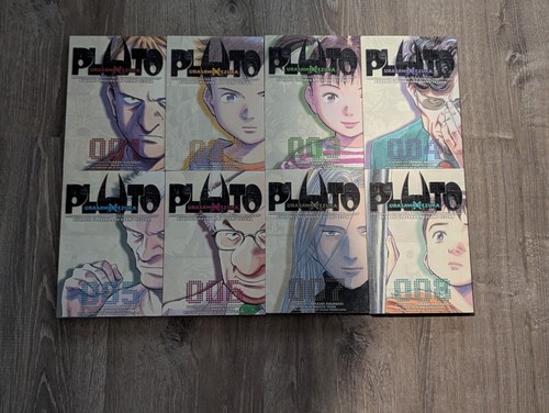Pluto Manga English Volumes 1-8. Complete Set. Very Good Condition.