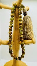 Handcrafted 33-Bead Green Onyx Tasbih(08)