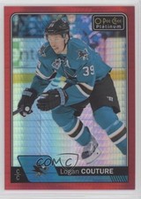 2016-17 O-Pee-Chee Platinum Red Prism 13/199 Logan Couture #42 13pm