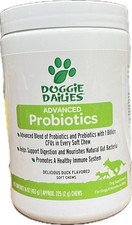 DOGGIE DAILIES PROBIOTICS Prebiotics Dogs Soft Chews 16oz. EXP 01/2026