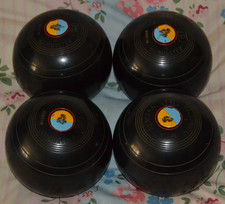 4 x Almark Clubmaster Lawn Bowls Size 4 Medium - Date Stamp 00