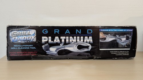 Grill Daddy Grand Platinum Steam 17” Grill Brush #GL13186C Aluminum Alloy NEW