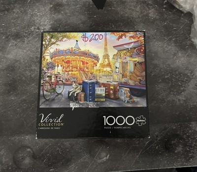 Buffalo Vivid Collection 1000 pc puzzle: CARROUSEL DE PARIS - Complete Excellent