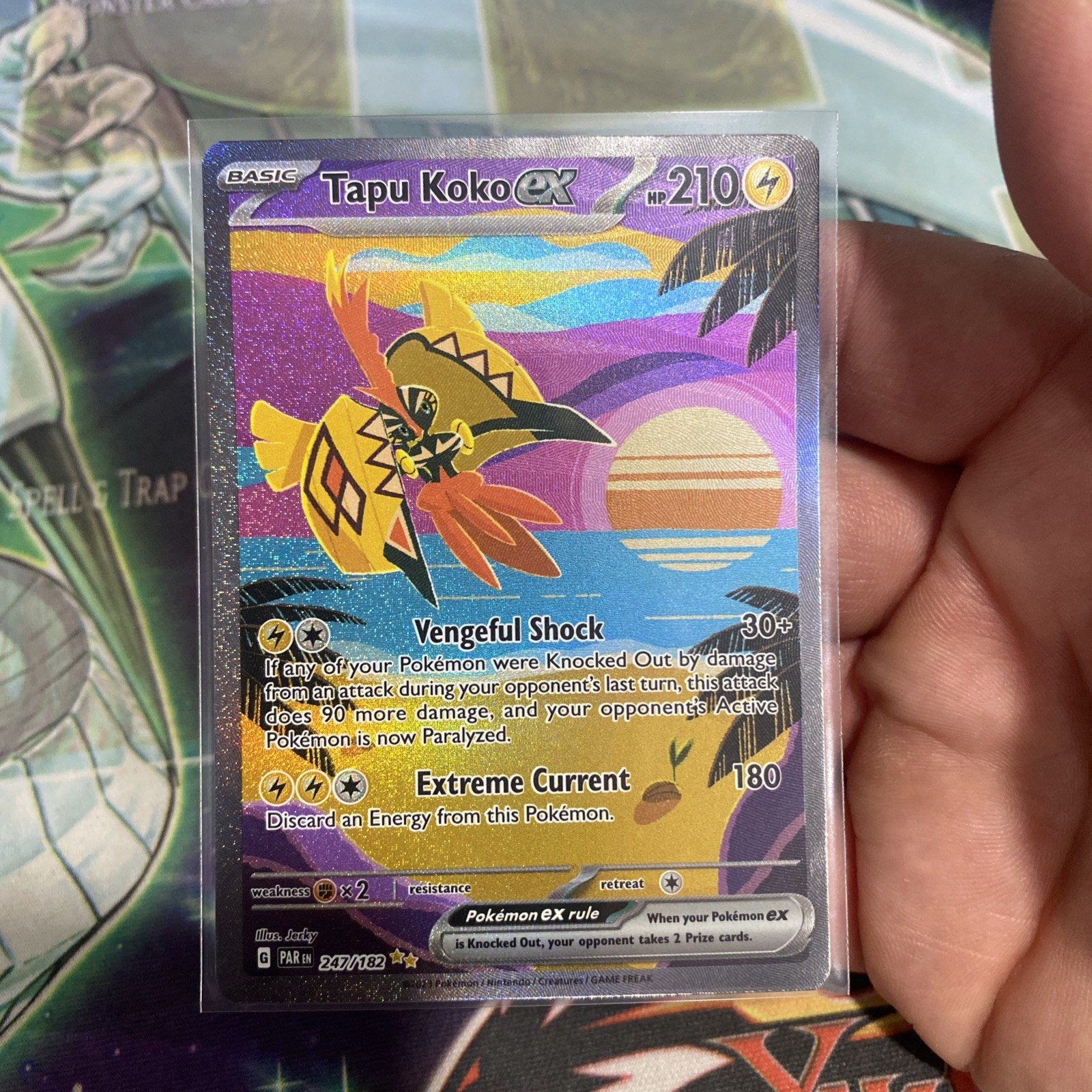 Tapu Koko ex - 247/182 - Pokemon Paradox Rift Special Illustration Rare Card NM