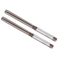 2pcs Hand Reamer 6mm Cutting Dia. 6 Flutes H8 Straight Shank Reaming Drill Bit
