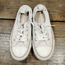 Converse All Star Shoreline Sz 5 Ivory Shoes Sneakers Striped