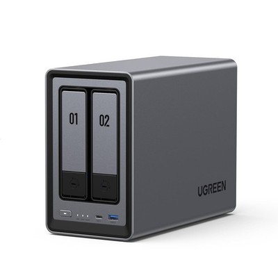 UGREEN NAS DXP2800 2-Bay Intel N100 8GB DDR5 2.5GbE M.2 NVMe 4K HDMI Diskless