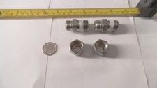 Lot of 2 pcs Swagelok Stainless fittings 1/2 Tube x 1/2 male NPT SS-810-1-8 used