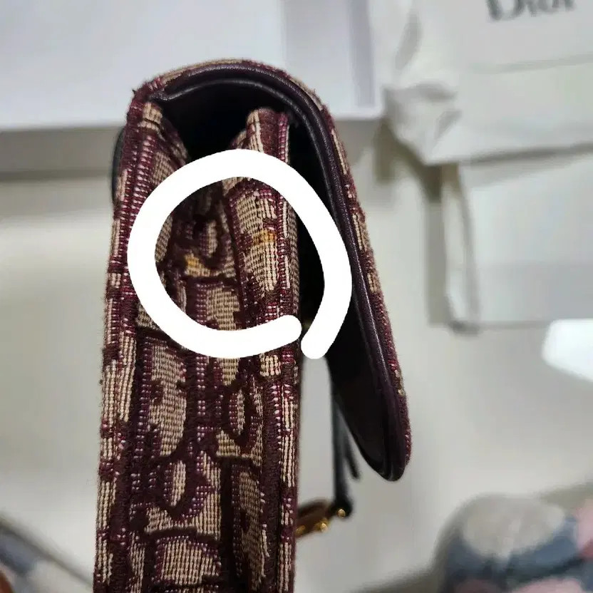 Dior Belt Bag, Authentic Burgundy, Minor Wear thumbnail 4