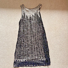 Monsoon Size 8UK - Black Lace & Sequin Cocktail /Evening /Wedding /Party Dress