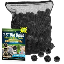Aquatic Experts Bio Balls Filter Media Bulk, 1.5 Inch Large Bio Balls for Pon...