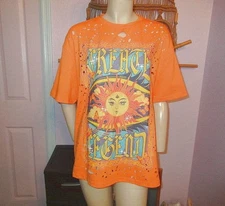 Celestial Sun Child T-Shirt Size 1X Create Legend Slashed Flower Hippie Boho NEW