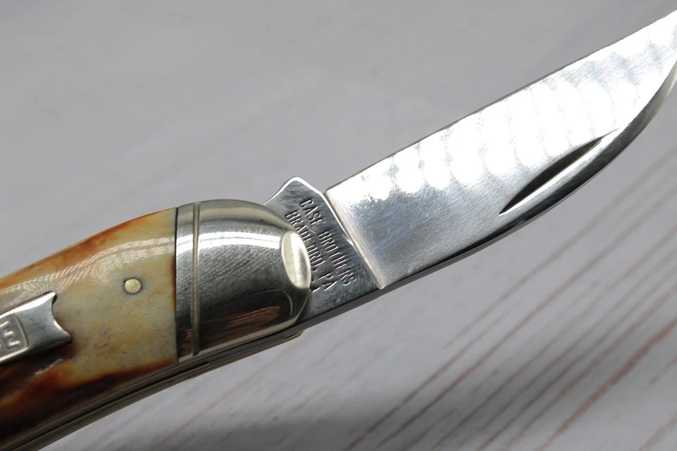 Cuchillo Case Bros Classic XX 1994 Seahorse Whittler India Stag 5355, LTD 1/150 Foto 4 de 4