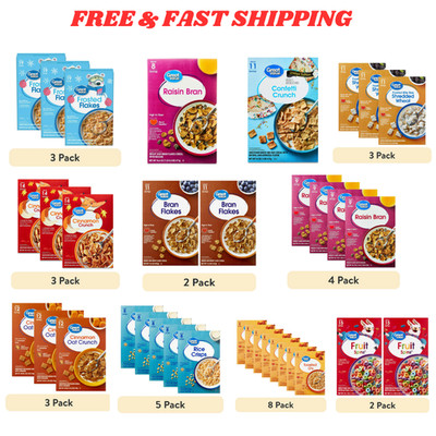Great Value Breakfast Cereal - Premium Quality Assorted Flavors &Sizes Available
