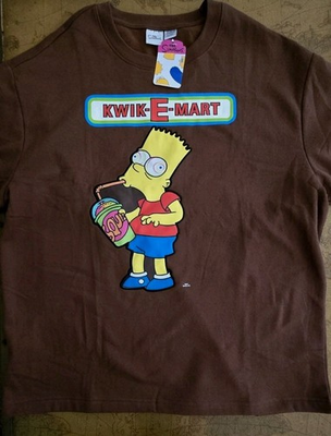 #ad BART SIMPSON Mens T Shirt Sz XL KWIK E MART Funny Logo NWT Free Shipping $27.99