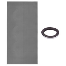 PC Fan Dust Mesh 39.4"x19.7" 1.5mm Hole, Dust Filter with Magnetic Strip Black