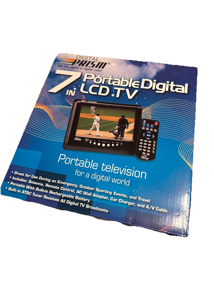 New Digital Prism ATSC-710 Portable Degital LCD TV 7" EDTV-Ready Television - Image 3 of 3
